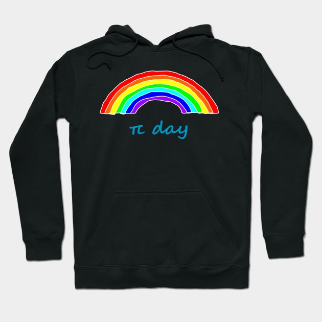 Rainbow Pi Day Hoodie by ellenhenryart